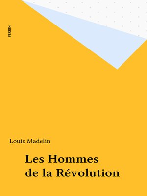 cover image of Les Hommes de la Révolution